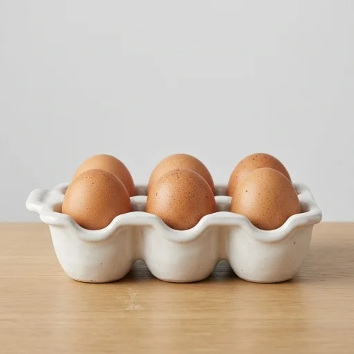 MyGift Ceramic Egg Crate Holder