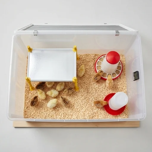 RentACoop Chick Brooder Box Kit – in use