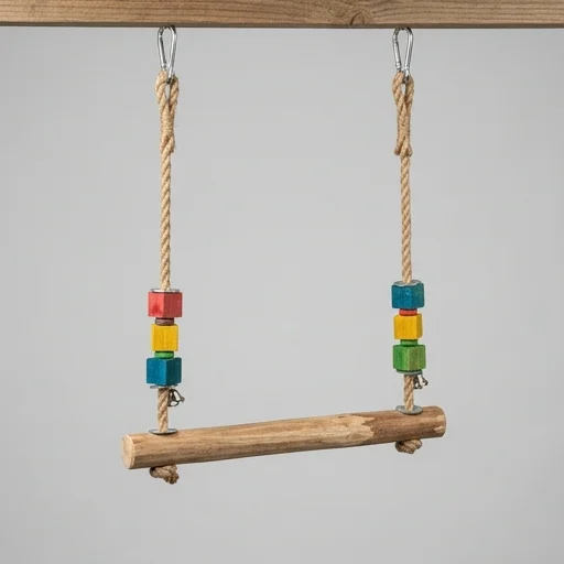 RentACoop Chicken Swing Toy – in use