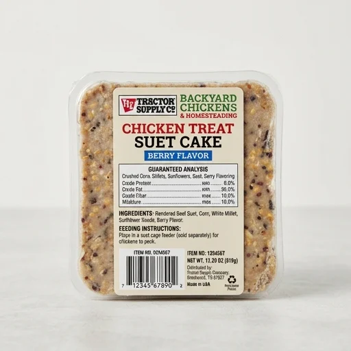 Tractor Supply Co. Chicken Treat Suet Cake – detail view