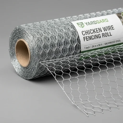 YARDGARD Chicken Wire Fencing Roll – in use