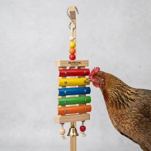 RentACoop Chicken Xylophone Toy – detail view