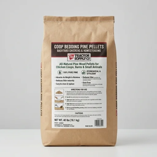 Tractor Supply Co. Coop Bedding Pine Pellets – in use