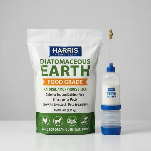 Harris Diatomaceous Earth Food Grade with Powder Duster