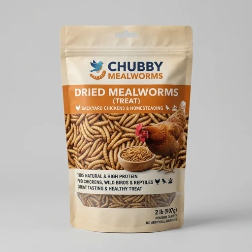 Chubby Mealworms Dried Mealworms (2 lb Bag)
