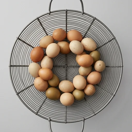 RSVP International Wire Egg Basket – in use