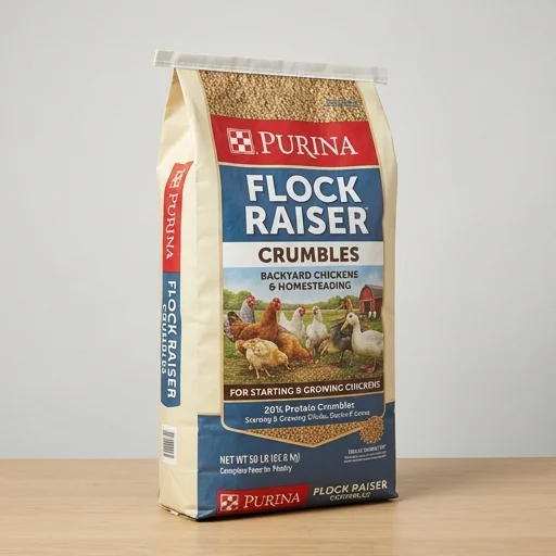 Purina Flock Raiser Crumbles – in use