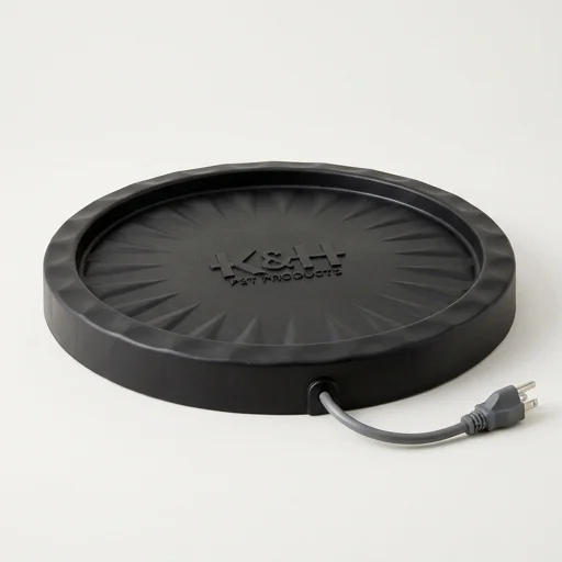 K&H Pet Products Thermo-Poultry Heated Base – in use