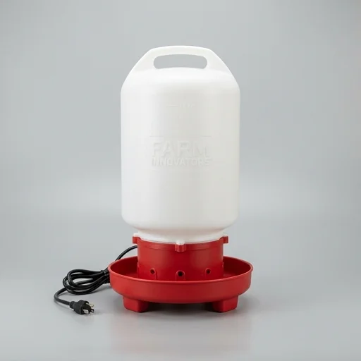 Farm Innovators Heated Poultry Waterer, 3-Gallon Model HPF-100