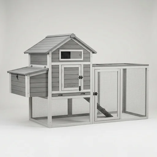 New Age Pet Hen House Chicken Coop – in use