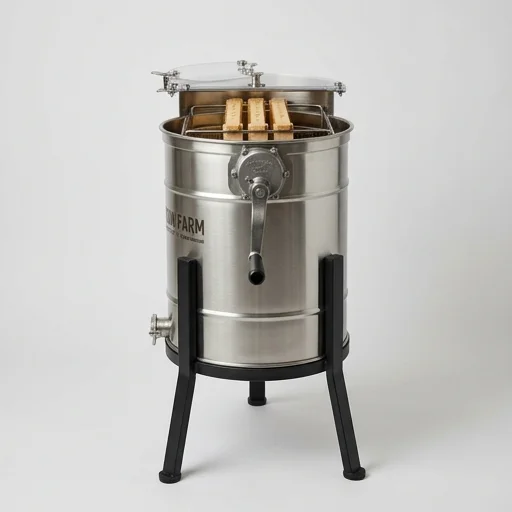 HoneyRun Farm Raw Honey Extractor – in use