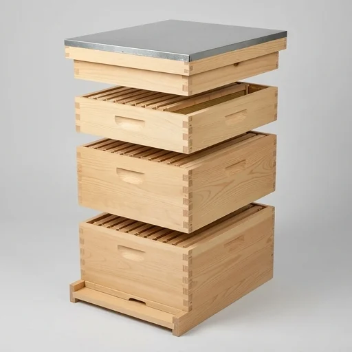 BeeCastle Langstroth Beehive Kit – detail view