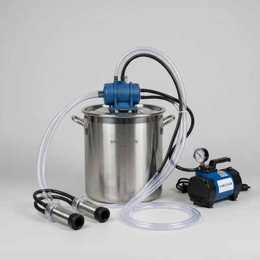 Simple Pulse Milking Machine for Goats