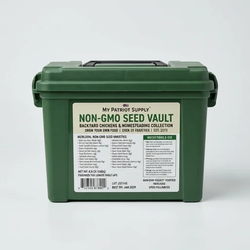 My Patriot Supply Non-GMO Seed Vault – detail view