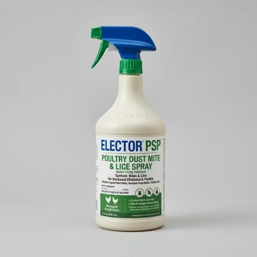 Elector PSP Poultry Dust Mite & Lice Spray – in use