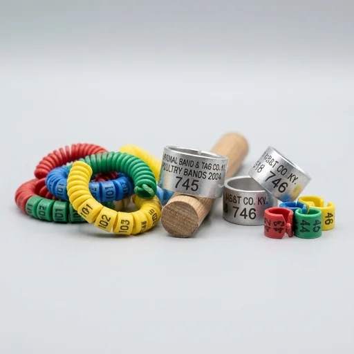 National Band & Tag Co. Poultry Leg Bands – detail view