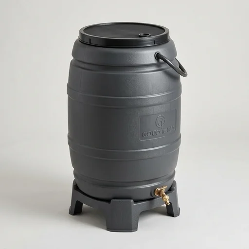 Good Ideas Rain Barrel 50 Gallon – detail view