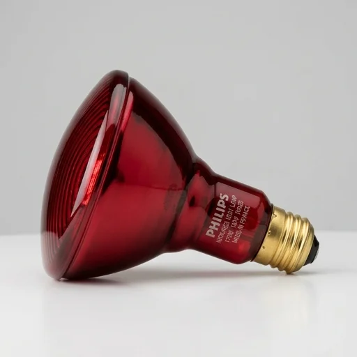 Philips Red Heat Lamp Bulb – in use