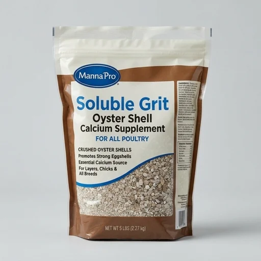 Manna Pro Soluble Grit (Oyster Shell Calcium Supplement) – in use