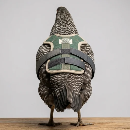 Chicken Armor Velcro Brand Chicken Saddle Feather Protector – detail view
