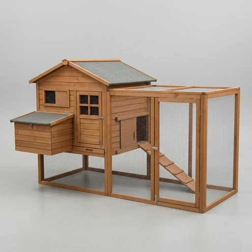 Trixie Pet Products Wood Chicken Coop with Run – detail view